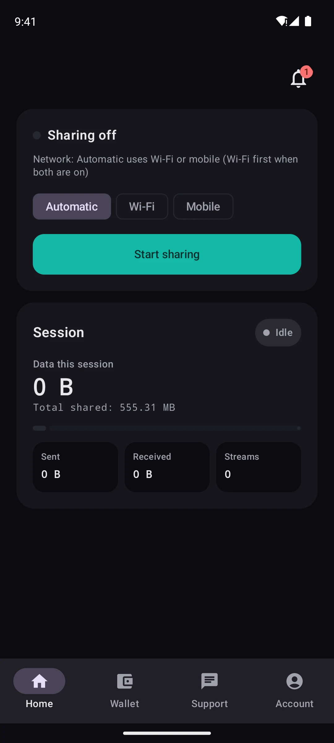 BusyProxy Android — Home